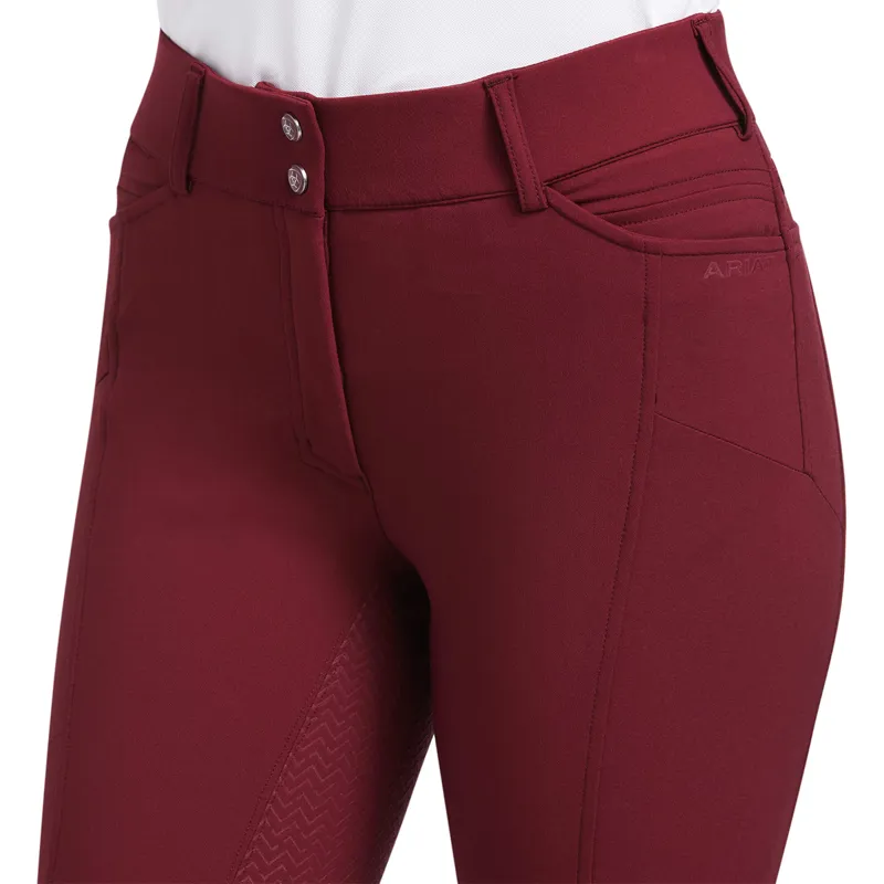Ariat Women's Prelude Full Seat Breeches - Zinfandel-2